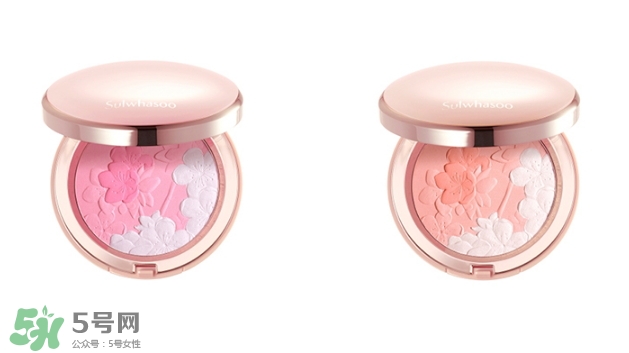 雪花秀梅花花瓣腮红色号 雪花秀花瓣腮红试色